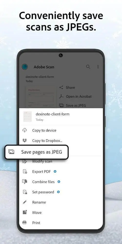 Unlimited Scanning in Adobe Scan